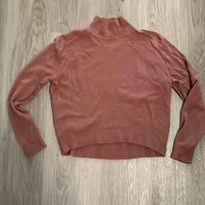 Babaton wool/cashmere dusty rose turtleneck Small
